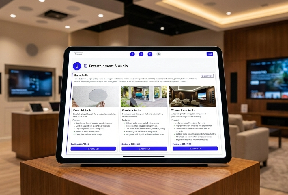 Smart Home Builder room selection tool